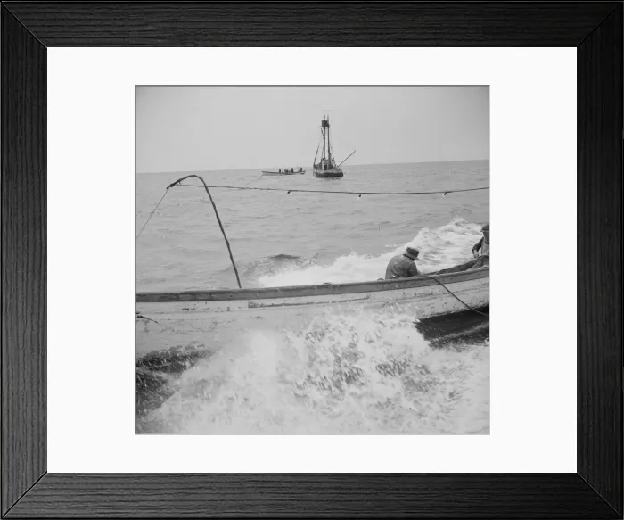 Framed Print : On board the fishing boat Alden, out of Gloucester, Massachusetts, 1943. Creator: Gordon Parks Framed Print : On board the fishing boat Alden, out of Gloucester, Massachusetts, 1943. Creator: Gordon Parks