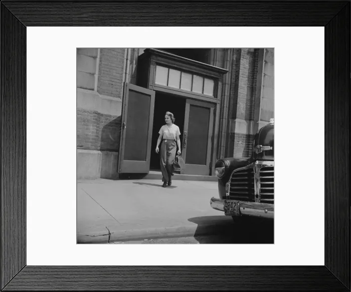 Framed Print : Possibly: Women employed at Landers, Frary and Clark plant, New Britain, Connecticut, 1943. Creator: Gordon Parks Framed Print : Possibly: Women employed at Landers, Frary and Clark plant, New Britain, Connecticut, 1943. Creator: Gordon Parks