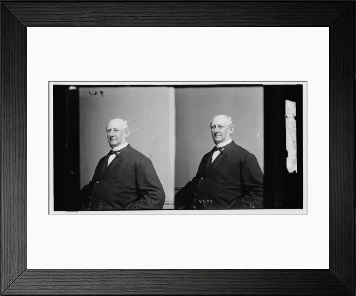 Framed Print : Draper, Hon. Simeon, appointed by Lincoln collector of the Port of N. Y. in 1864, ca. 1860-1865. Creator: Unknown Framed Print : Draper, Hon. Simeon, appointed by Lincoln collector of the Port of N. Y. in 1864, ca. 1860-1865. Creator: Unknown
