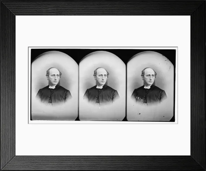 Framed Print : Hall, Rev. Newman, ca. 1860-1865. Creator: Unknown Framed Print : Hall, Rev. Newman, ca. 1860-1865. Creator: Unknown