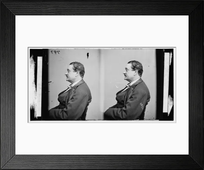 Framed Print : Brougham, John, actor, ca. 1860-1865. Creator: Unknown Framed Print : Brougham, John, actor, ca. 1860-1865. Creator: Unknown