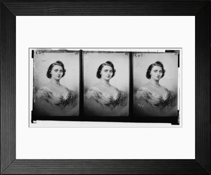 Framed Print : Vestralli, Singer, ca. 1860-1865. Creator: Unknown Framed Print : Vestralli, Singer, ca. 1860-1865. Creator: Unknown