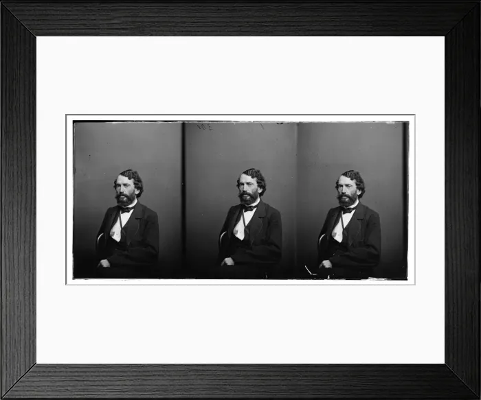 Framed Print : Campbell, Hon. James Hepburn of Pa, Minister to Sweden (1864-1867), c. 1860-1865. Creator: Unknown Framed Print : Campbell, Hon. James Hepburn of Pa, Minister to Sweden (1864-1867), c. 1860-1865. Creator: Unknown