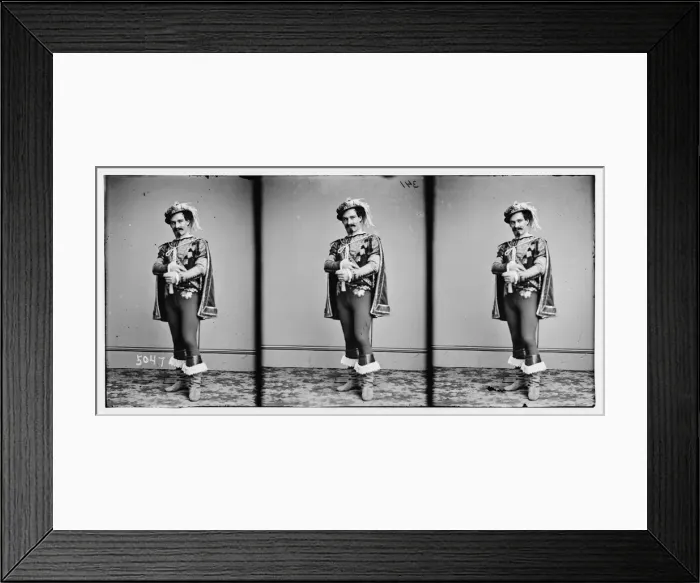 Framed Print : McCollough, John, actor, ca. 1860-1865. Creator: Unknown Framed Print : McCollough, John, actor, ca. 1860-1865. Creator: Unknown