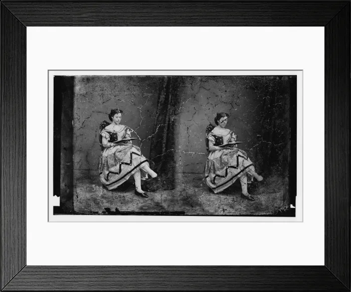 Framed Print : Cook, Posa, Actress, ca. 1860-1865. Creator: Unknown Framed Print : Cook, Posa, Actress, ca. 1860-1865. Creator: Unknown