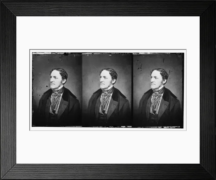 Framed Print : Prescott, Wm. H. (Historian), ca. 1860-1865. Creator: Unknown Framed Print : Prescott, Wm. H. (Historian), ca. 1860-1865. Creator: Unknown