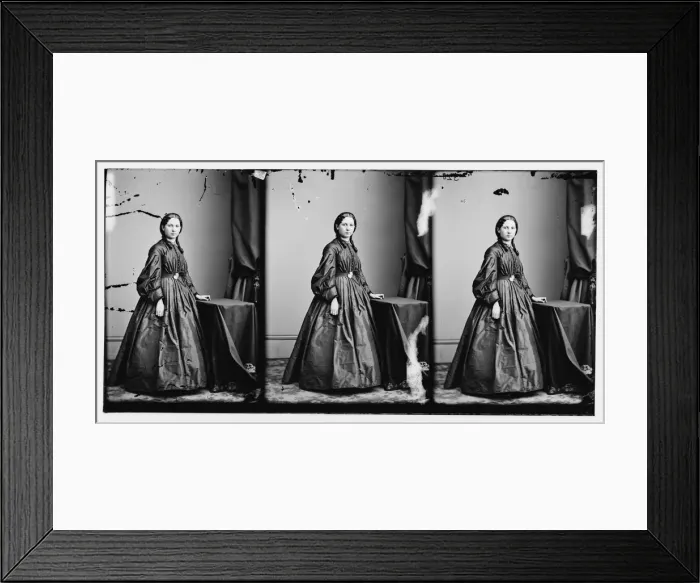 Framed Print : Evans, Miss, (Welsh lecturer), ca. 1860-1865. Creator: Unknown Framed Print : Evans, Miss, (Welsh lecturer), ca. 1860-1865. Creator: Unknown