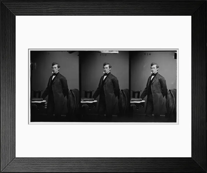 Framed Print : Unidentified man, ca. 1860-1865. Creator: Unknown Framed Print : Unidentified man, ca. 1860-1865. Creator: Unknown