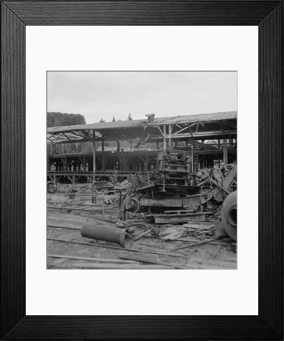 Framed Print : Dismantling the Mumby Lumber Mill after thirty five years op... Malone, western Washington, 1939. Creator: Dorothea Lange Framed Print : Dismantling the Mumby Lumber Mill after thirty five years op... Malone, western Washington, 1939. Creator: Dorothea Lange