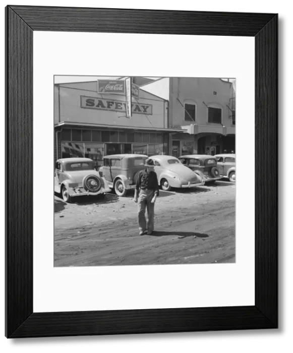 Framed Print : Main street, Tulelake, Siskiyou County, California, 1939. Creator: Dorothea Lange Framed Print : Main street, Tulelake, Siskiyou County, California, 1939. Creator: Dorothea Lange