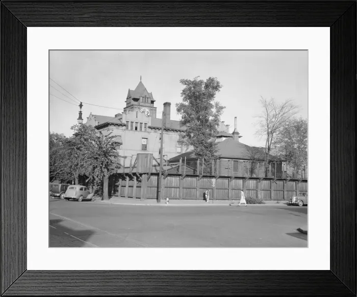 Framed Print : Possibly: The famed stockade, Yakima, Washington, 1939. Creator: Dorothea Lange Framed Print : Possibly: The famed stockade, Yakima, Washington, 1939. Creator: Dorothea Lange