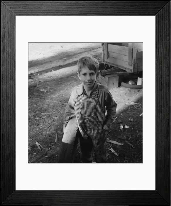 Framed Print : Bean pickers child, near West Stayton, Marion County, Oregon, 1939. Creator: Dorothea Lange Framed Print : Bean pickers child, near West Stayton, Marion County, Oregon, 1939. Creator: Dorothea Lange