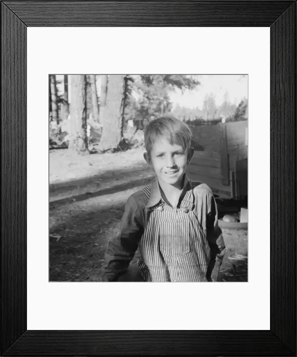 Framed Print : Bean pickers child, near West Stayton, Marion County, Oregon, 1939. Creator: Dorothea Lange Framed Print : Bean pickers child, near West Stayton, Marion County, Oregon, 1939. Creator: Dorothea Lange