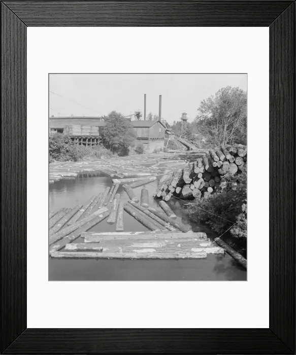 Framed Print : Small sawmill on the Marys River near Corvallis, Oregon, 1939. Creator: Dorothea Lange Framed Print : Small sawmill on the Marys River near Corvallis, Oregon, 1939. Creator: Dorothea Lange