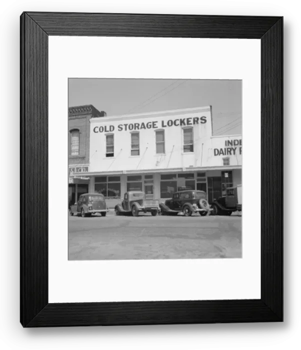 Framed Print : Cold storage lockers where farmers store meat and vegetables... Independence, Oregon, 1939. Creator: Dorothea Lange Framed Print : Cold storage lockers where farmers store meat and vegetables... Independence, Oregon, 1939. Creator: Dorothea Lange