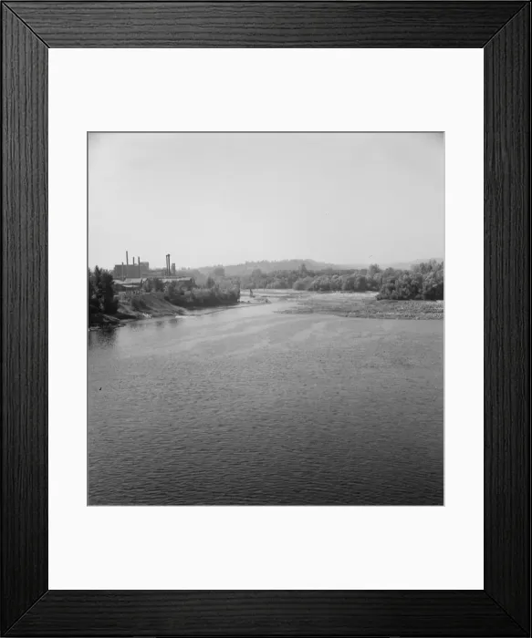 Framed Print : Possibly: Log rafts on the Williamette River between Salem and Independence, Oregon, 1939. Creator: Dorothea Lange Framed Print : Possibly: Log rafts on the Williamette River between Salem and Independence, Oregon, 1939. Creator: Dorothea Lange