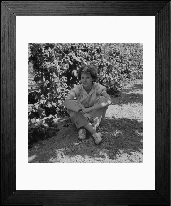 Framed Print : Wife of an ex-logger, now a migratory field... Independence (vicinity), Polk County, Oregon, 1939. Creator: Dorothea Lange Framed Print : Wife of an ex-logger, now a migratory field... Independence (vicinity), Polk County, Oregon, 1939. Creator: Dorothea Lange