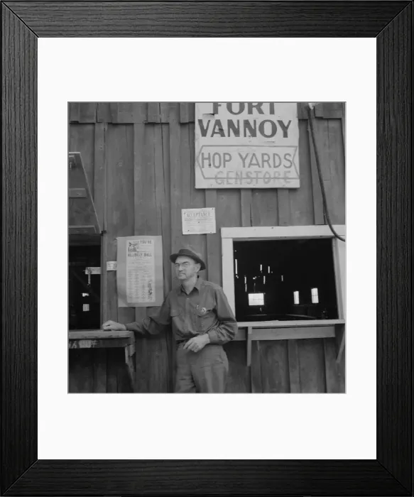 Framed Print : Deputy sheriff, stationed at... near Grants Pass, Josephine County, Oregon, 1939. Creator: Dorothea Lange Framed Print : Deputy sheriff, stationed at... near Grants Pass, Josephine County, Oregon, 1939. Creator: Dorothea Lange