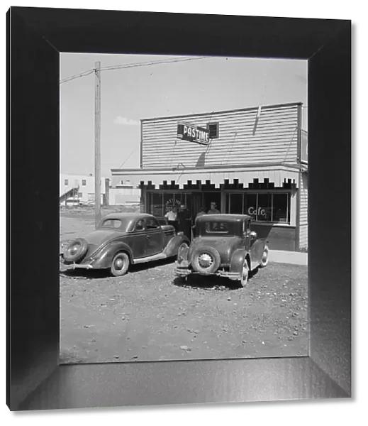 Pastime Cafe on main street of small potato town, Tulelake, Siskiyou County, California, 1939. Creator: Dorothea Lange