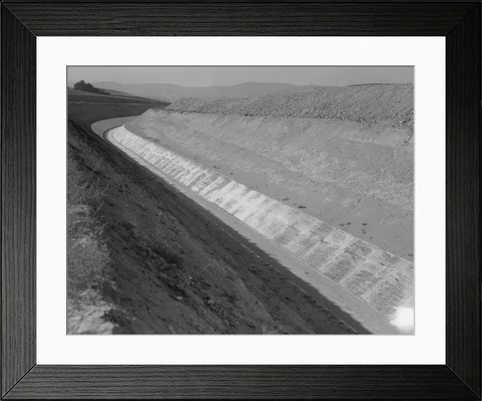 Framed Print : Roza Irrigation Canal, Yakima County, Washington, 1939. Creator: Dorothea Lange Framed Print : Roza Irrigation Canal, Yakima County, Washington, 1939. Creator: Dorothea Lange