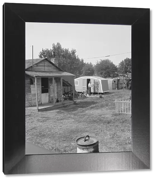 Yakima shacktown, (Sumac Park) is one of several large shacktown communities... Washington, 1939. Creator: Dorothea Lange