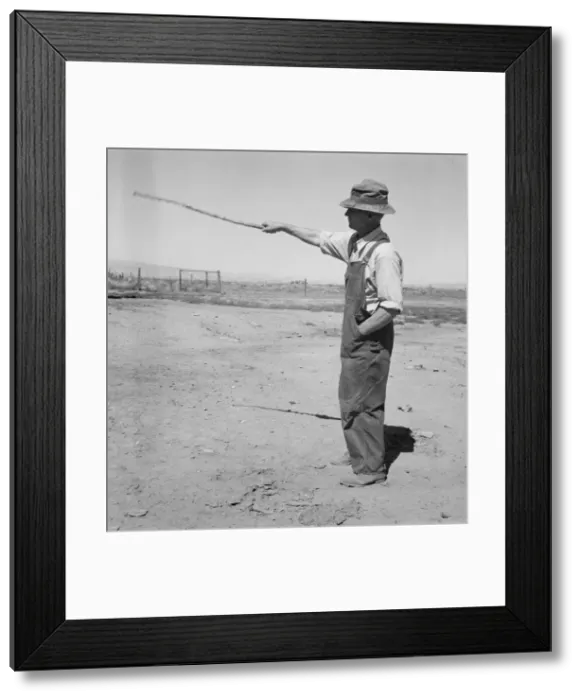 Framed Print : Possibly: Chris Ament, German-Russian dry land wheat farmer, who survived... Columbia Basin, 1939. Creator: Dorothea Lange Framed Print : Possibly: Chris Ament, German-Russian dry land wheat farmer, who survived... Columbia Basin, 1939. Creator: Dorothea Lange
