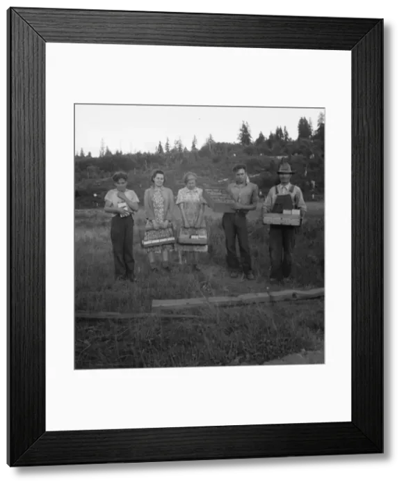 Framed Print : Possibly: This family, like others in the area, raise strawberries... near Tenino, Washington, 1939 Creator: Dorothea Lange Framed Print : Possibly: This family, like others in the area, raise strawberries... near Tenino, Washington, 1939 Creator: Dorothea Lange