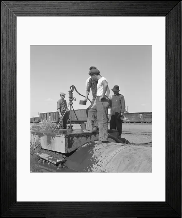 Framed Print : Drinking water for the whole town... Tulelake, Siskiyou County, California, 1939. Creator: Dorothea Lange Framed Print : Drinking water for the whole town... Tulelake, Siskiyou County, California, 1939. Creator: Dorothea Lange