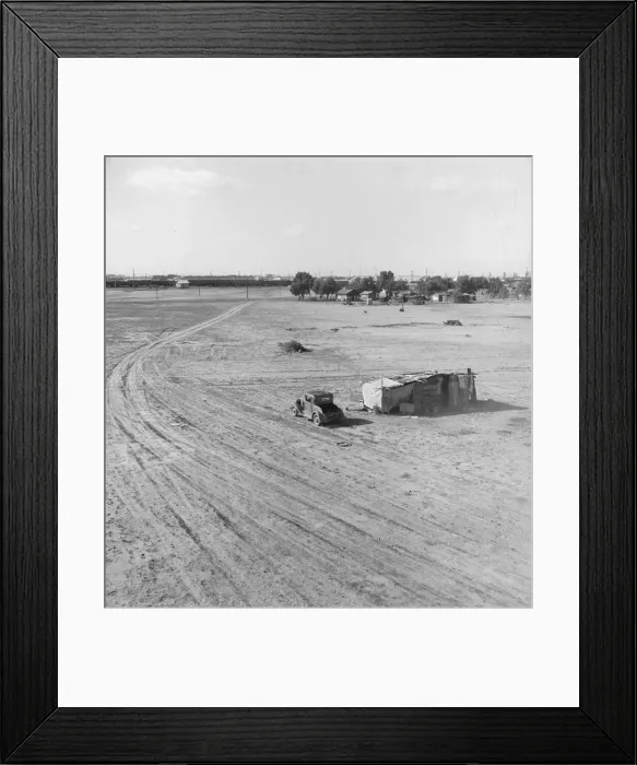 Framed Print : Home of Mexican family migratory workers, Calipatria, Imperial Valley, California, 1939. Creator: Dorothea Lange Framed Print : Home of Mexican family migratory workers, Calipatria, Imperial Valley, California, 1939. Creator: Dorothea Lange