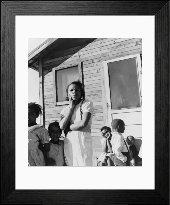 Framed Print : Colored family from near Houston, Texas, 1939. Creator: Dorothea Lange Framed Print : Colored family from near Houston, Texas, 1939. Creator: Dorothea Lange