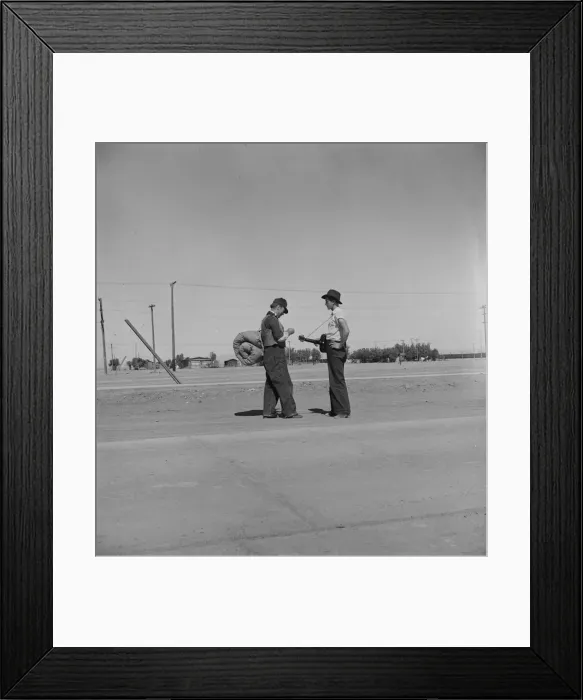 Framed Print : One of the roads leading into Calipatria, Imperial County, California, 1939. Creator: Dorothea Lange Framed Print : One of the roads leading into Calipatria, Imperial County, California, 1939. Creator: Dorothea Lange