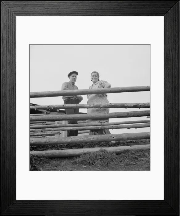 Framed Print : Possibly: Farm family in the cut-over land, Priest River Valley, Bonner County, Idaho, 1939. Creator: Dorothea Lange Framed Print : Possibly: Farm family in the cut-over land, Priest River Valley, Bonner County, Idaho, 1939. Creator: Dorothea Lange