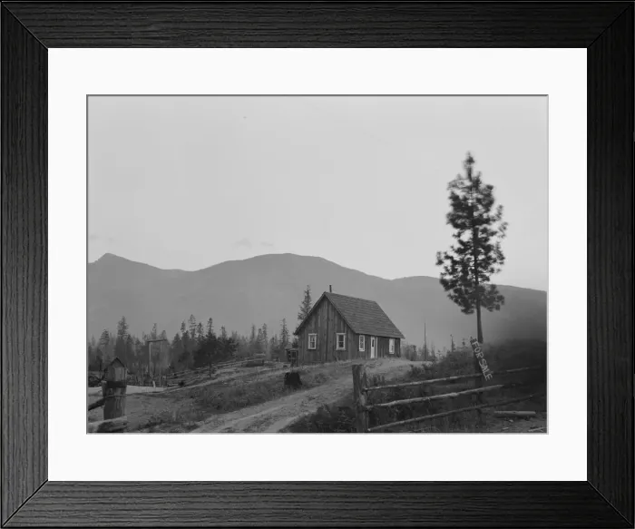 Framed Print : Farm for sale, Boundary County, Idaho, 1939. Creator: Dorothea Lange Framed Print : Farm for sale, Boundary County, Idaho, 1939. Creator: Dorothea Lange