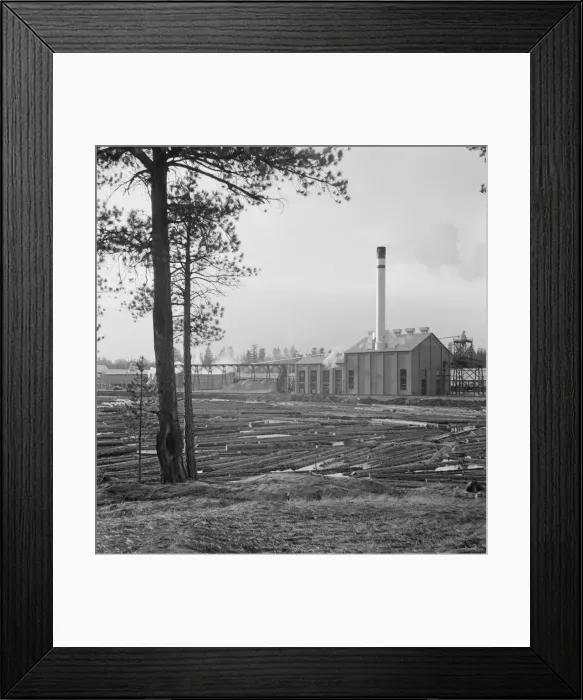 Framed Print : The new Gilchrist mill, open a week - lumber mill, Gilchrist, Oregon, 1939. Creator: Dorothea Lange Framed Print : The new Gilchrist mill, open a week - lumber mill, Gilchrist, Oregon, 1939. Creator: Dorothea Lange