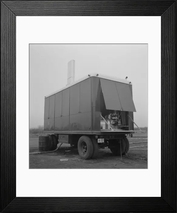 Framed Print : The laundry unit, FSA mobile camp, Merrill, Klamath County, Oregon, 1939. Creator: Dorothea Lange Framed Print : The laundry unit, FSA mobile camp, Merrill, Klamath County, Oregon, 1939. Creator: Dorothea Lange