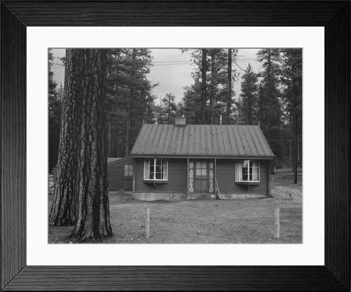 Framed Print : Type of housing built for lumber millworkers in new model company town, Gilchrist, Oregon, 1939. Creator: Dorothea Lange Framed Print : Type of housing built for lumber millworkers in new model company town, Gilchrist, Oregon, 1939. Creator: Dorothea Lange