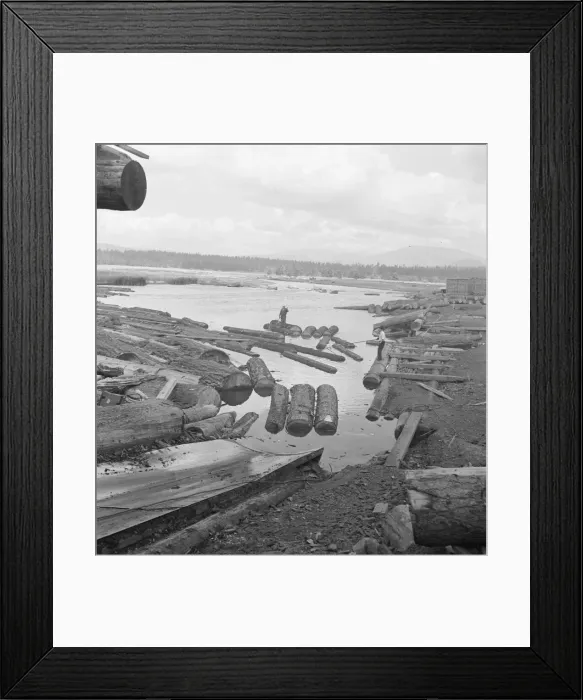 Framed Print : Mill pond, Klamath River beyond, Keno, Klamath County, Oregon, 1939. Creator: Dorothea Lange Framed Print : Mill pond, Klamath River beyond, Keno, Klamath County, Oregon, 1939. Creator: Dorothea Lange