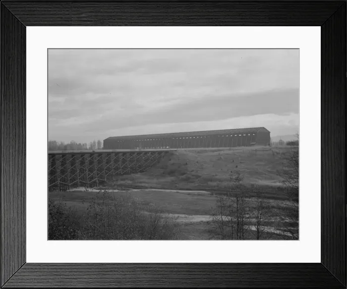 Framed Print : Abandoned storage shed of the Humbird Lumber Co... Sandpoint, Bonner County, Idaho, 1939. Creator: Dorothea Lange Framed Print : Abandoned storage shed of the Humbird Lumber Co... Sandpoint, Bonner County, Idaho, 1939. Creator: Dorothea Lange