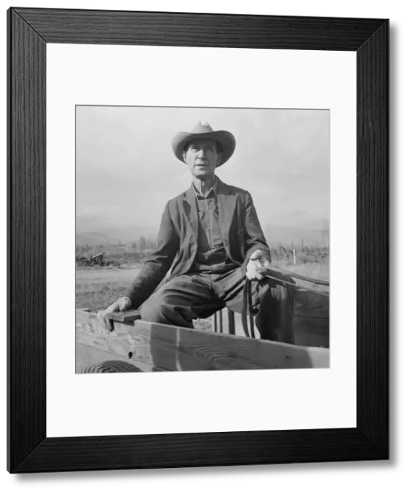 Framed Print : Was Nebraska farmer, now developing land in cut-over area, Bonner County, Idaho, 1939. Creator: Dorothea Lange Framed Print : Was Nebraska farmer, now developing land in cut-over area, Bonner County, Idaho, 1939. Creator: Dorothea Lange