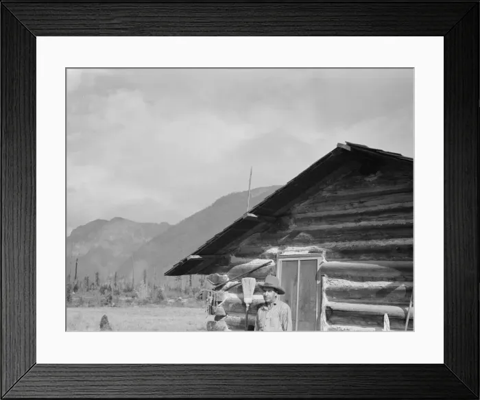 Framed Print : The mother, father, and hardworking fifteen-year-old son in yard... Boundary County, Idaho, 1939. Creator: Dorothea Lange Framed Print : The mother, father, and hardworking fifteen-year-old son in yard... Boundary County, Idaho, 1939. Creator: Dorothea Lange