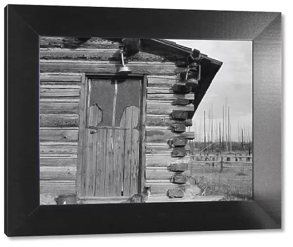 Log home, farm established 6 years ago, Priest River Peninsula, Bonner County, Idaho, 1939 Creator: Dorothea Lange