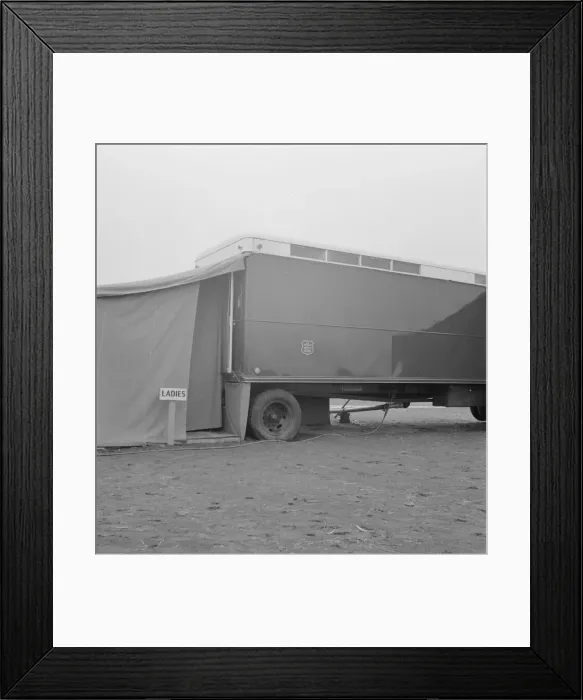 Framed Print : Exterior of shower unit, FSA camp, Merrill, Klamath County, Oregon, 1939. Creator: Dorothea Lange Framed Print : Exterior of shower unit, FSA camp, Merrill, Klamath County, Oregon, 1939. Creator: Dorothea Lange