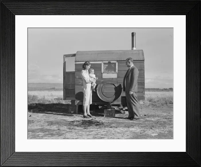 Framed Print : The doctor reassures the mother after having seen the sick... Merrill, Klamath County, Oregon, 1939 Creator: Dorothea Lange Framed Print : The doctor reassures the mother after having seen the sick... Merrill, Klamath County, Oregon, 1939 Creator: Dorothea Lange