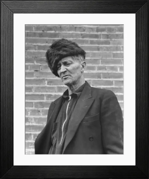 Framed Print : Klamath Basin rancher, Klamath County, Oregon, 1939. Creator: Dorothea Lange Framed Print : Klamath Basin rancher, Klamath County, Oregon, 1939. Creator: Dorothea Lange