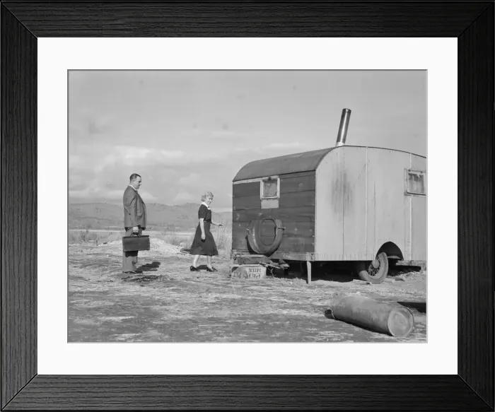 Framed Print : Nurse in FSA mobile camp unit conducts doctor... Merrill, Klamath County, Oregon, 1939. Creator: Dorothea Lange Framed Print : Nurse in FSA mobile camp unit conducts doctor... Merrill, Klamath County, Oregon, 1939. Creator: Dorothea Lange