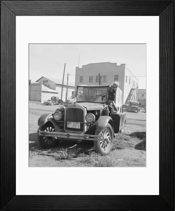 Framed Print : Family, one month from South Dakota, now... Tulelake, Siskiyou County, California, 1939. Creator: Dorothea Lange Framed Print : Family, one month from South Dakota, now... Tulelake, Siskiyou County, California, 1939. Creator: Dorothea Lange