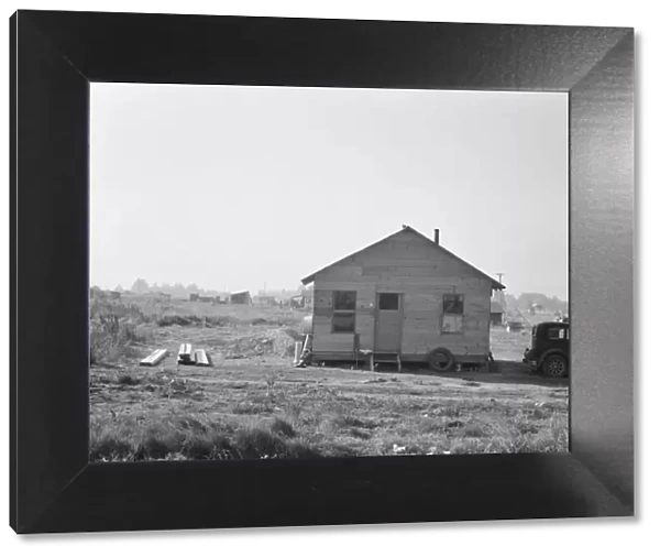 Rural shack community on outskirts of town... near Klamath Falls, Oregon, 1939. Creator: Dorothea Lange