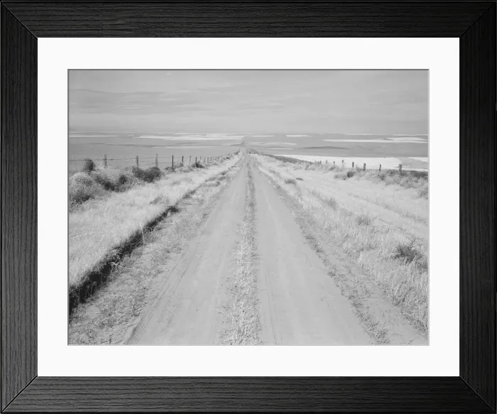Framed Print : Western wheat country in a region which yields over twenty five... Umatilla County, Oregon, 1939. Creator: Dorothea Lange Framed Print : Western wheat country in a region which yields over twenty five... Umatilla County, Oregon, 1939. Creator: Dorothea Lange
