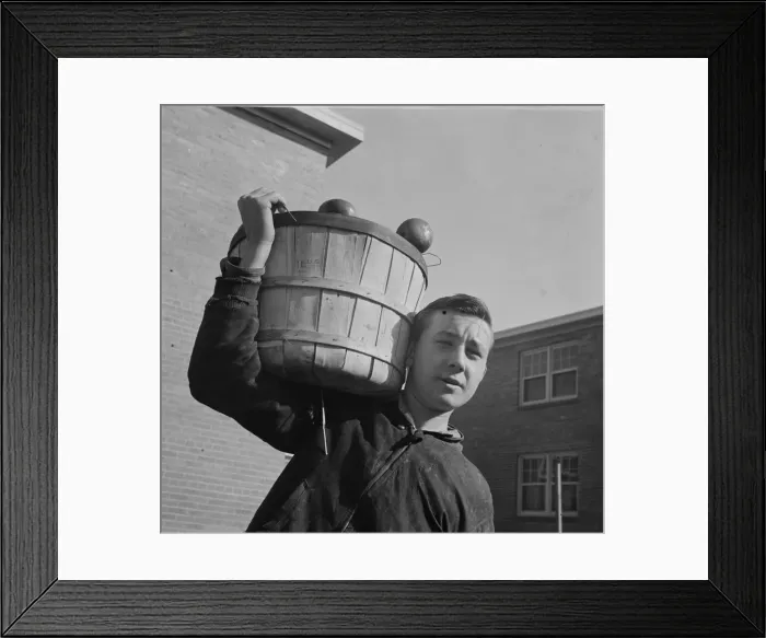 Framed Print : Young huckster in the Southwest section, Washington, D. C. 1942. Creator: Gordon Parks Framed Print : Young huckster in the Southwest section, Washington, D. C. 1942. Creator: Gordon Parks