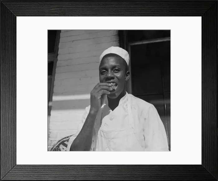 Framed Print : A dishwasher who works in a waterfront restaurant, Washington, D. C. 1942. Creator: Gordon Parks Framed Print : A dishwasher who works in a waterfront restaurant, Washington, D. C. 1942. Creator: Gordon Parks